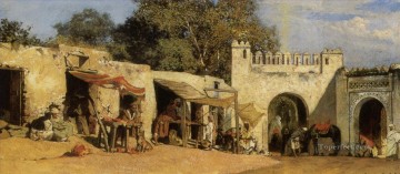 アラブ市場ジャン・ジョセフ・ベンジャミン・コンスタント東洋学者 Oil Paintings